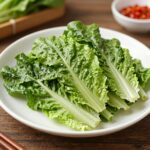 백종원 상추겉절이 양념 레시피 백종원 상추겉절이 완성 접시 담음