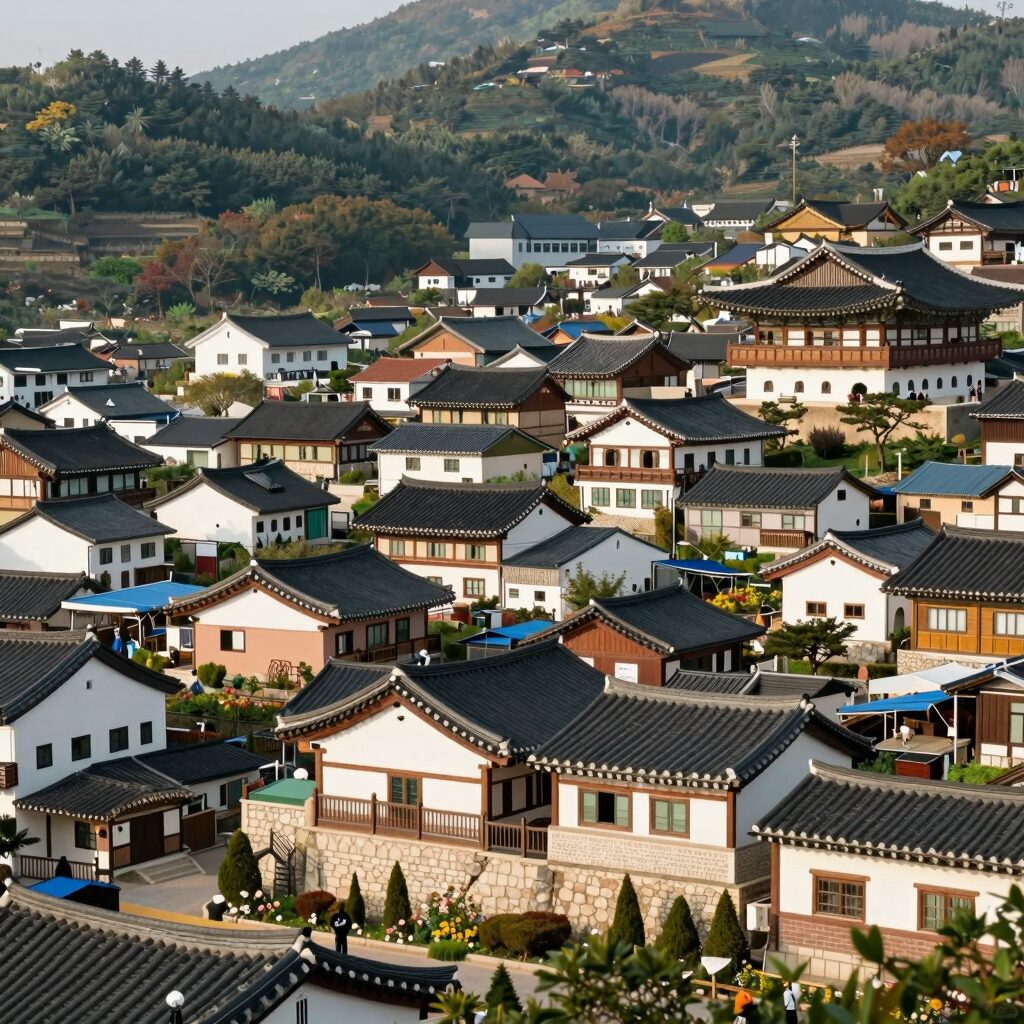 남해 독일마을 전경