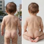 아기 땀띠 연고 대신 효과 본 관리 루틴 아기 땀띠 관리 전후 사진으로 세정과 보습 루틴의 효과를 보여주는 이미지