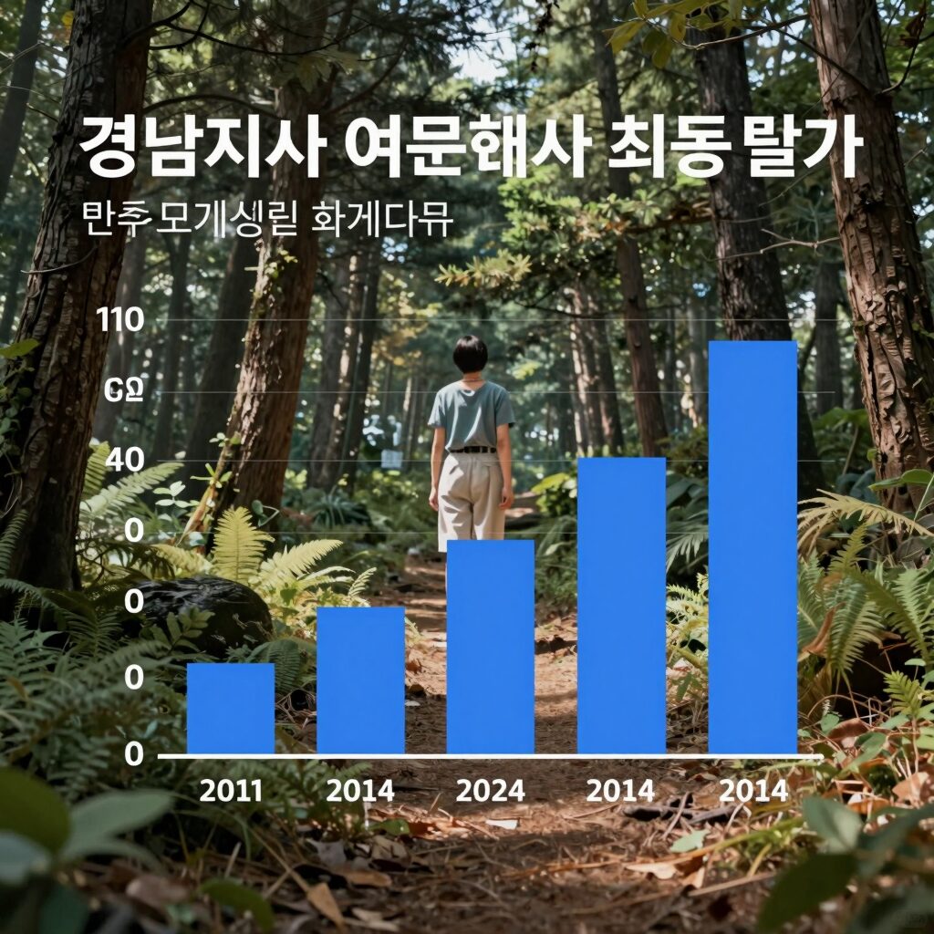 경남지사 여론조사 최종 결과 그래프