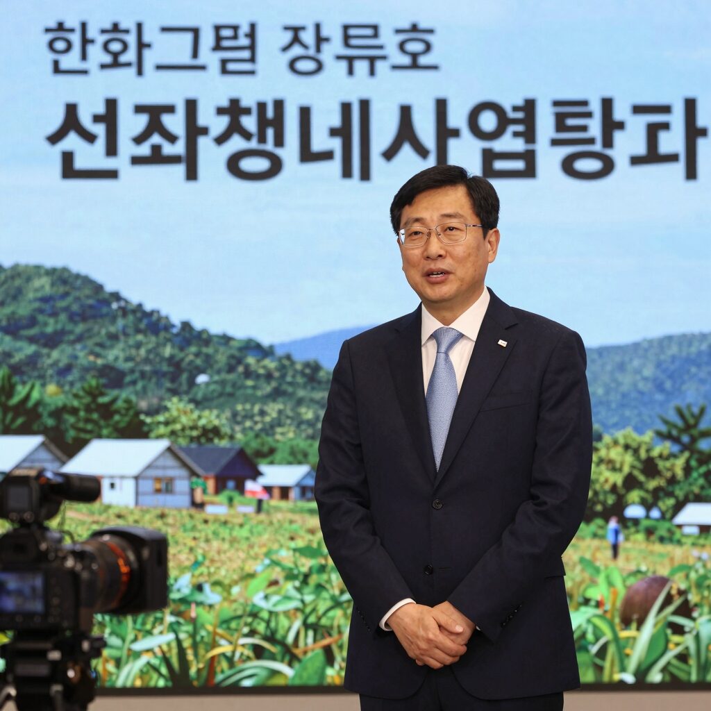 한화 그룹 장유호 대표 신재생에너지 사업 발표