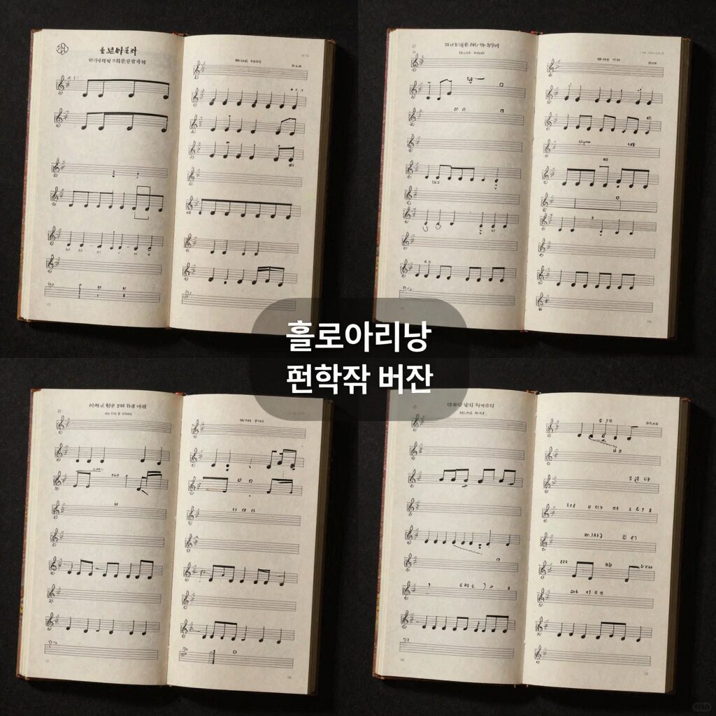 홀로아리랑 악보 다양한 편곡 버전 비교 사진