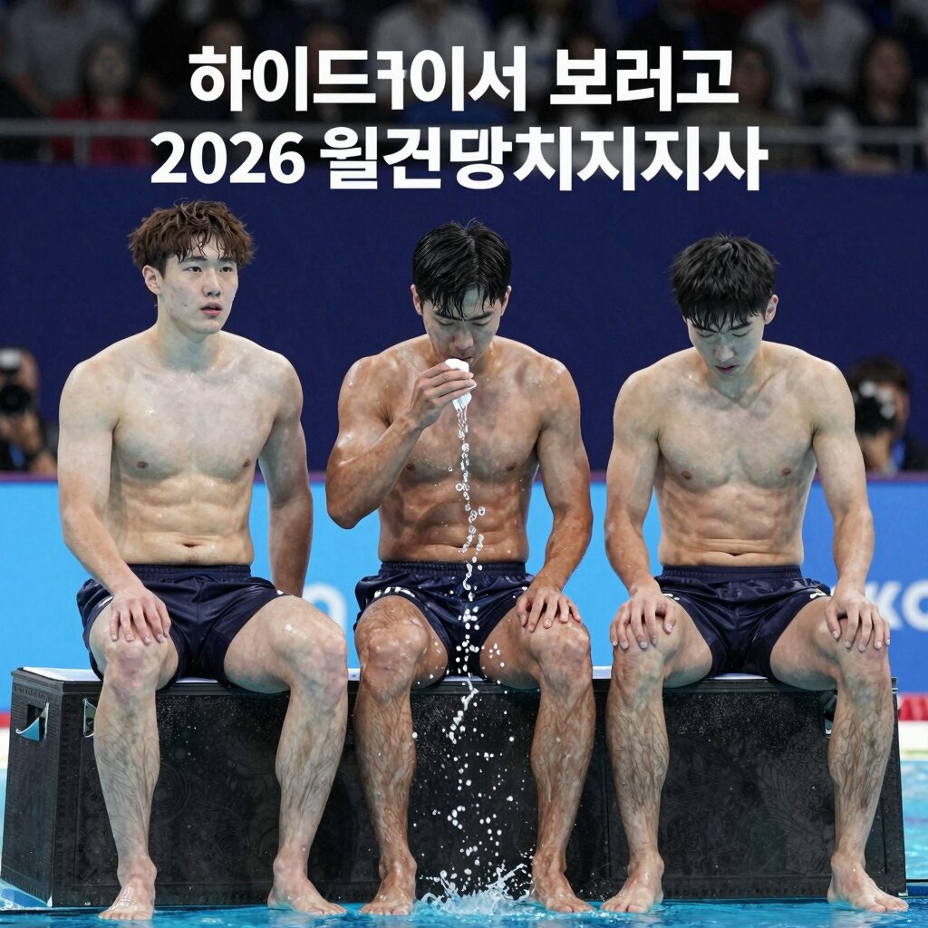 하이드레이션 브레이크 2026 월드컵 선수들 물 마시는 모습