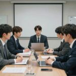 내일도 출근 웹툰 현실 공감 폭발 내일도 출근 웹툰에서 주인공들이 사무실에서 회의하는 모습