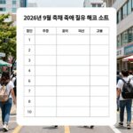 9월 축제 미리 준비하는 완벽 계획 2026년 9월 축제 준비 필수 체크리스트와 교통 정보를 정리한 표
