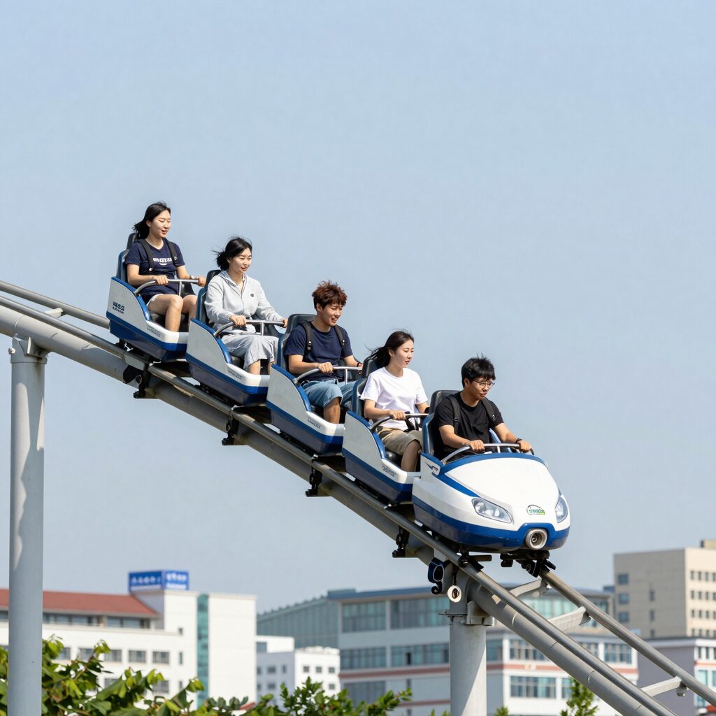 경주월드 빅5 티켓으로 탑승할 수 있는 롤러코스터의 짜릿한 순간