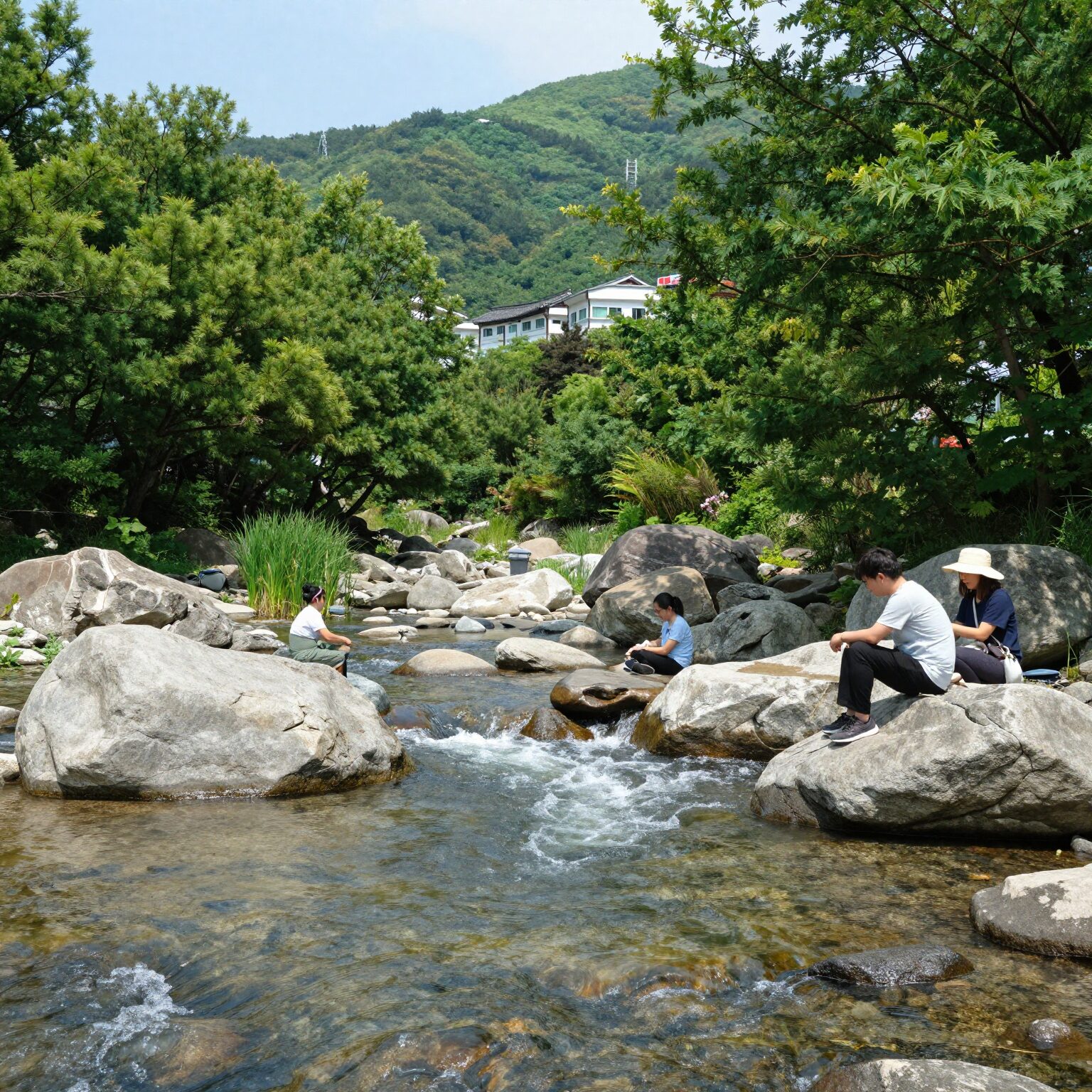청도 남산계곡 맑은 물과 숲이 어우러진 풍경