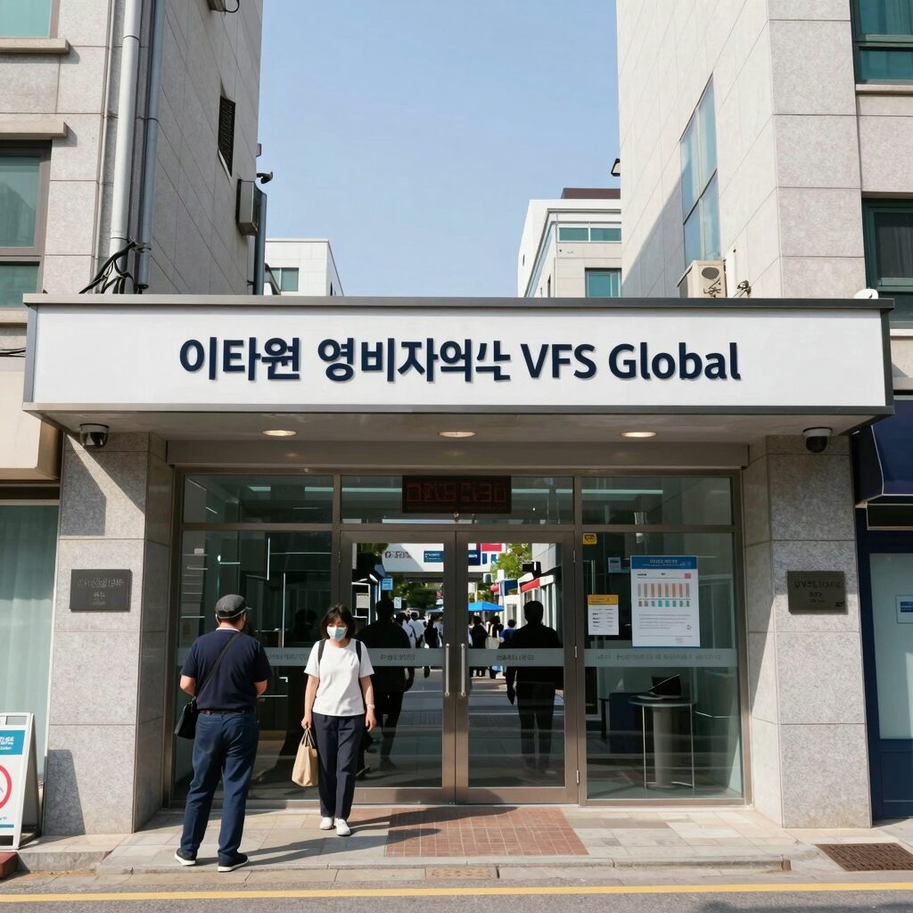 서울 이태원 영국 비자센터 VFS Global 입구 사진