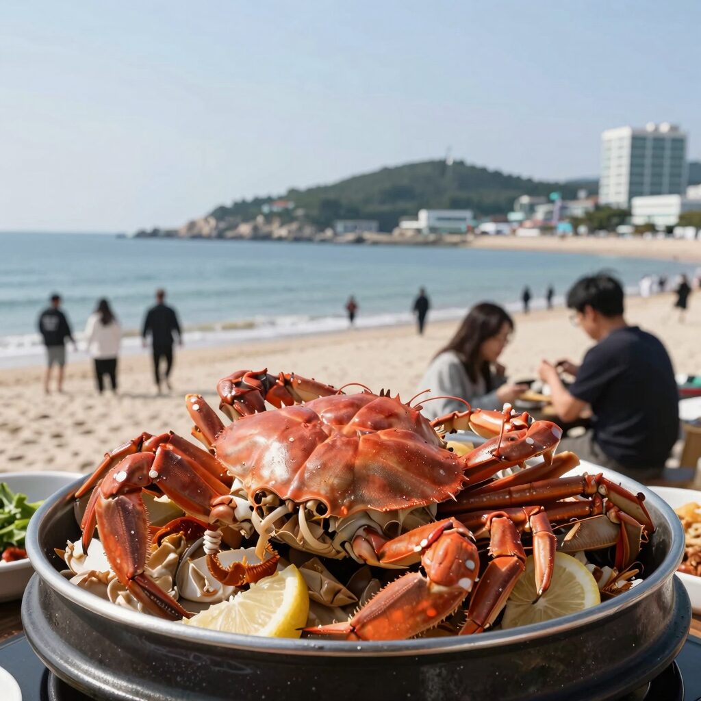 천진해변 맛집 바다향기 대게 찜 사진