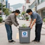 복숭아씨 일반쓰레기? 음식물쓰레기 구분 정리 복숭아씨와 수박껍질 분리배출 기준 설명 사진
