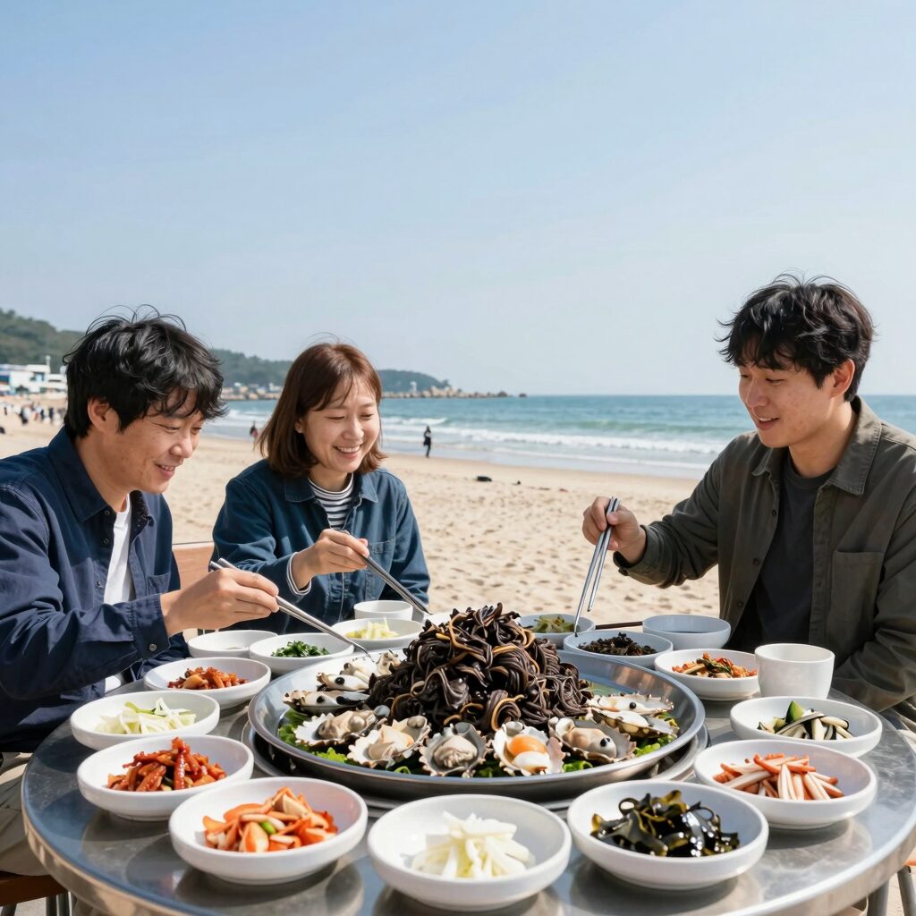 용화해변 맛집 용화물회에서 먹은 모둠회와 특물회