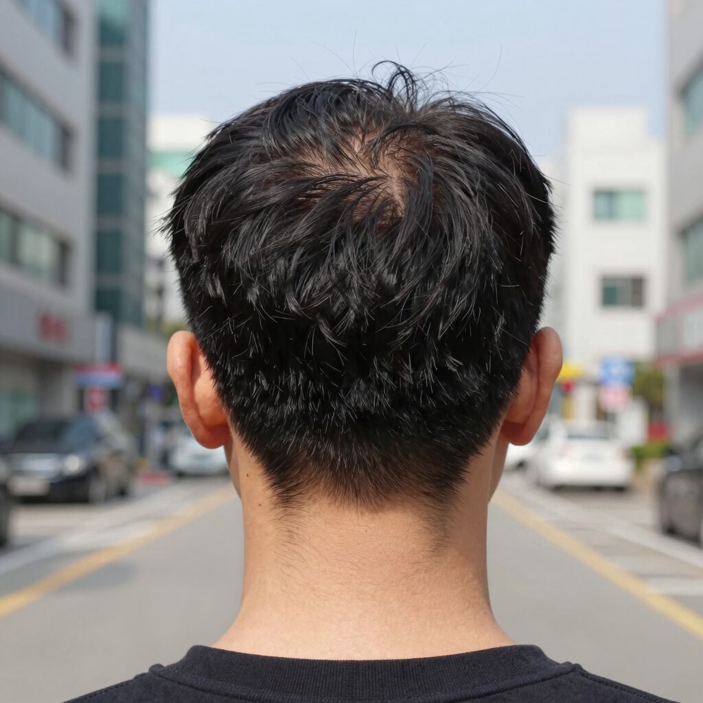 뒷머리가 축축해지는 두한증 증상을 두피와 목덜미 관리로 완화하는 이미지