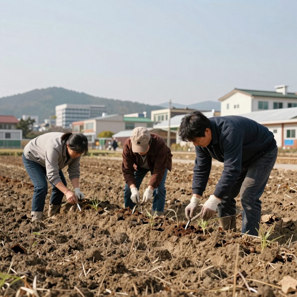 가을 무 심기 간격과 씨앗 파종 방법