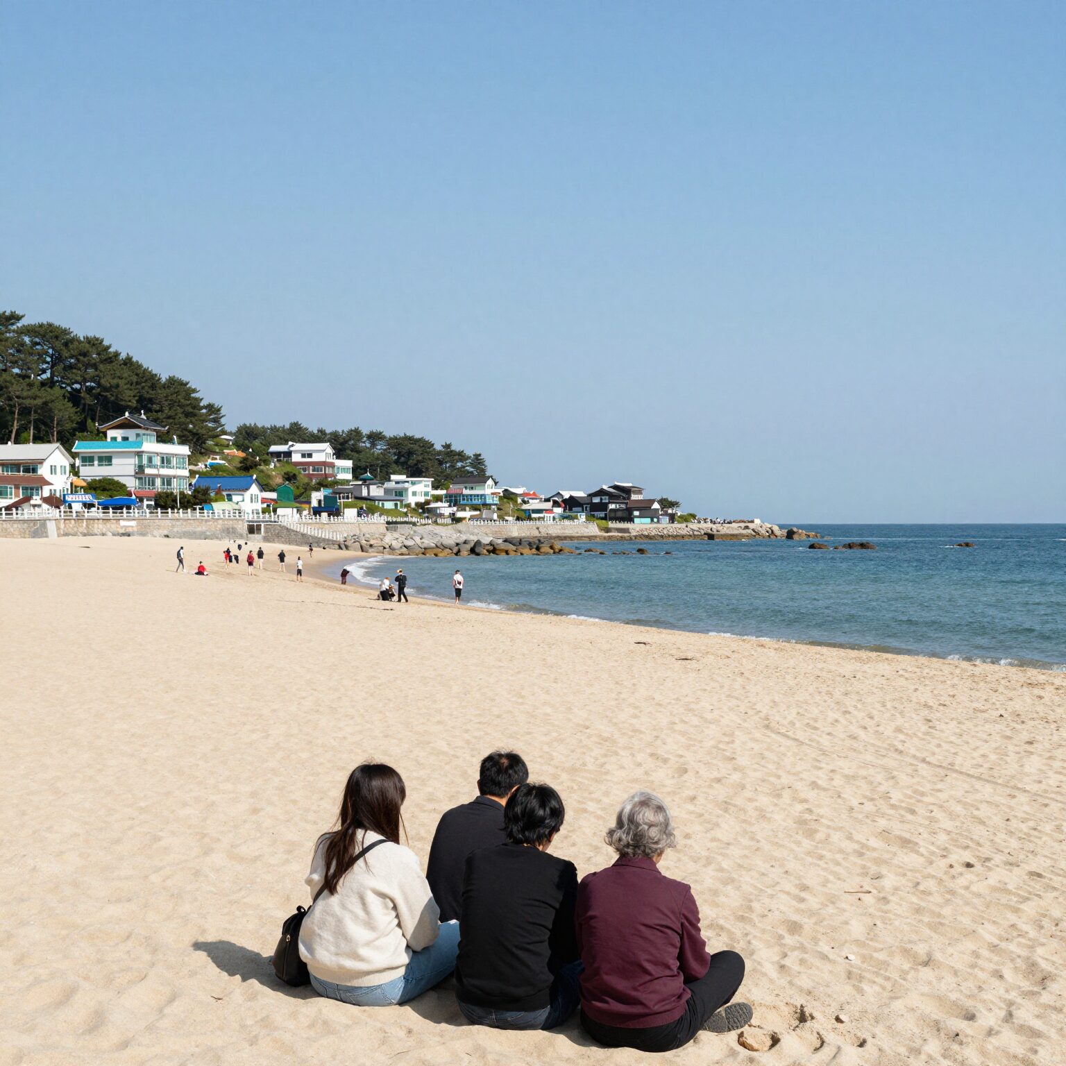 고성 아야진 해변 앞 펜션 전경