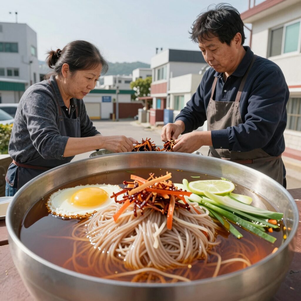 냉면 육수 만들기 과정 사골과 양지머리 우려내기