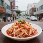 오이냉채 만드는법 아삭한 겨자소스 비법 오이냉채 완성 접시 새콤달콤 겨자소스