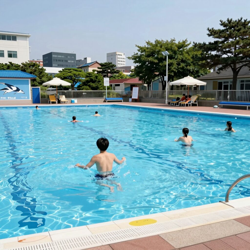 두리랜드 여름 수영장 물놀이장 전경