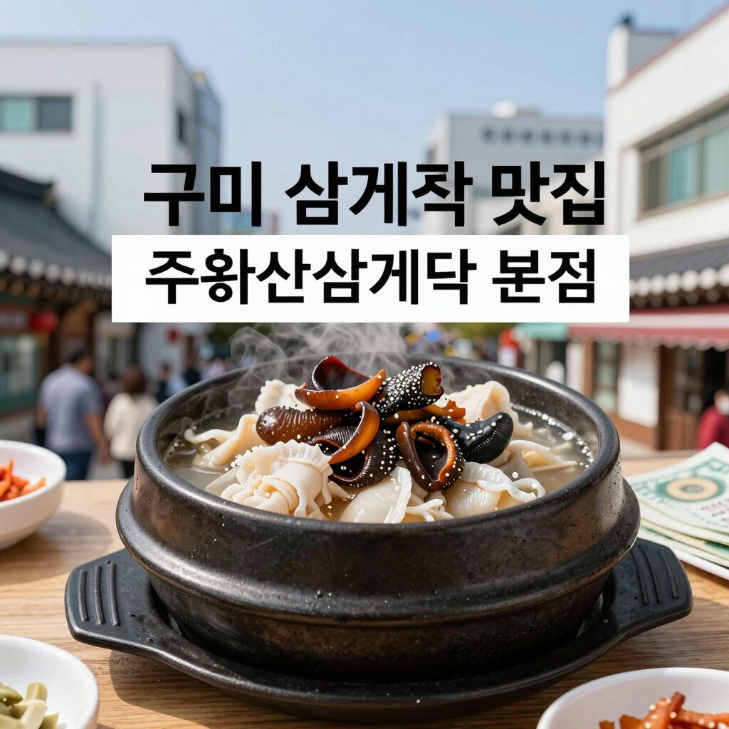 구미 삼계탕 맛집 주왕산삼계탕 본점에서 즐긴 능이버섯 삼계탕