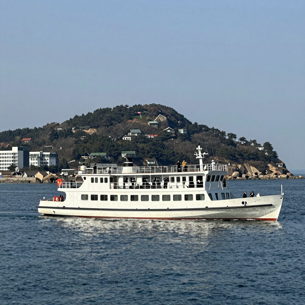 고군산군도 유람선에서 바라본 섬 풍경