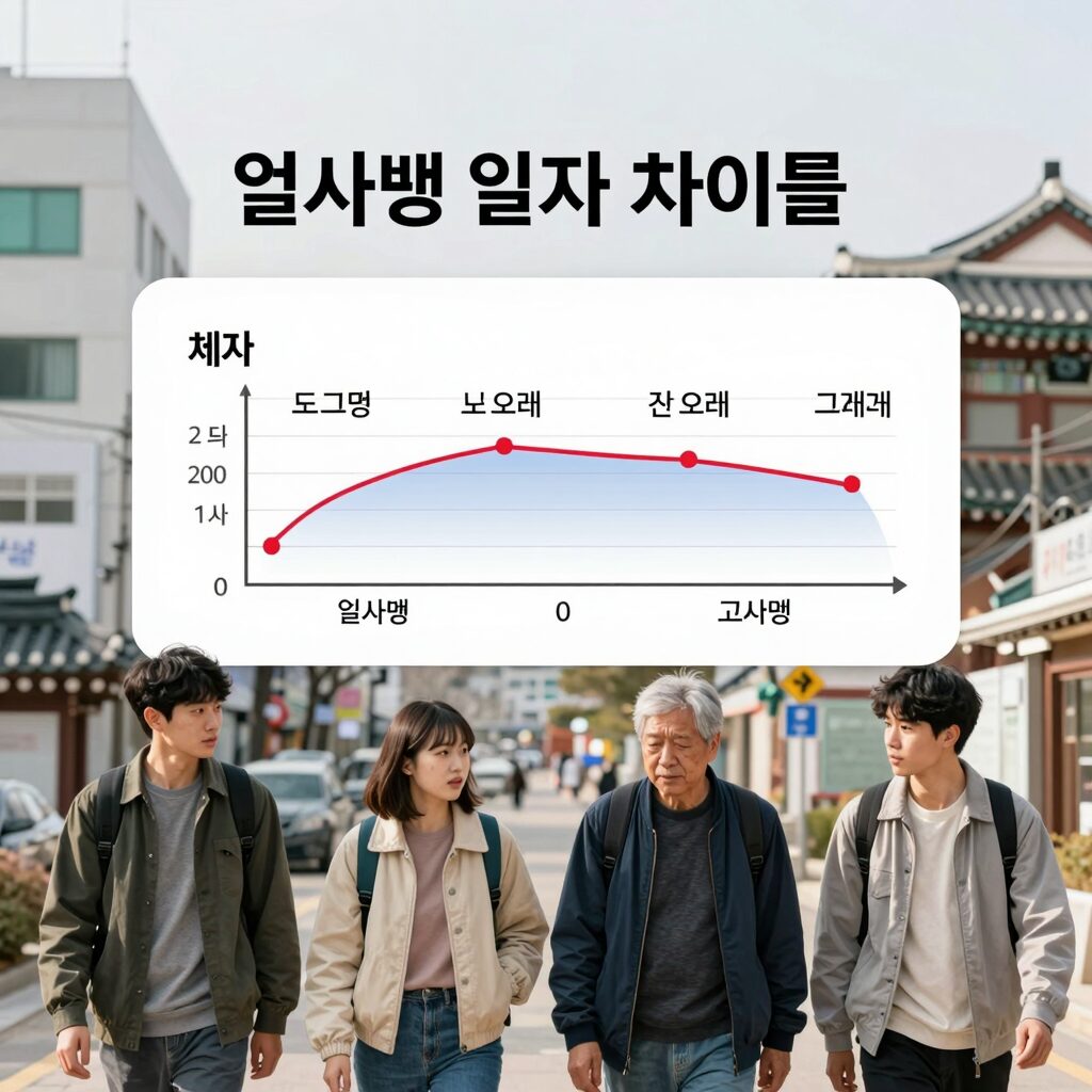 열사병 일사병 차이를 비교하는 표와 체온 그래프가 포함된 인포그래픽