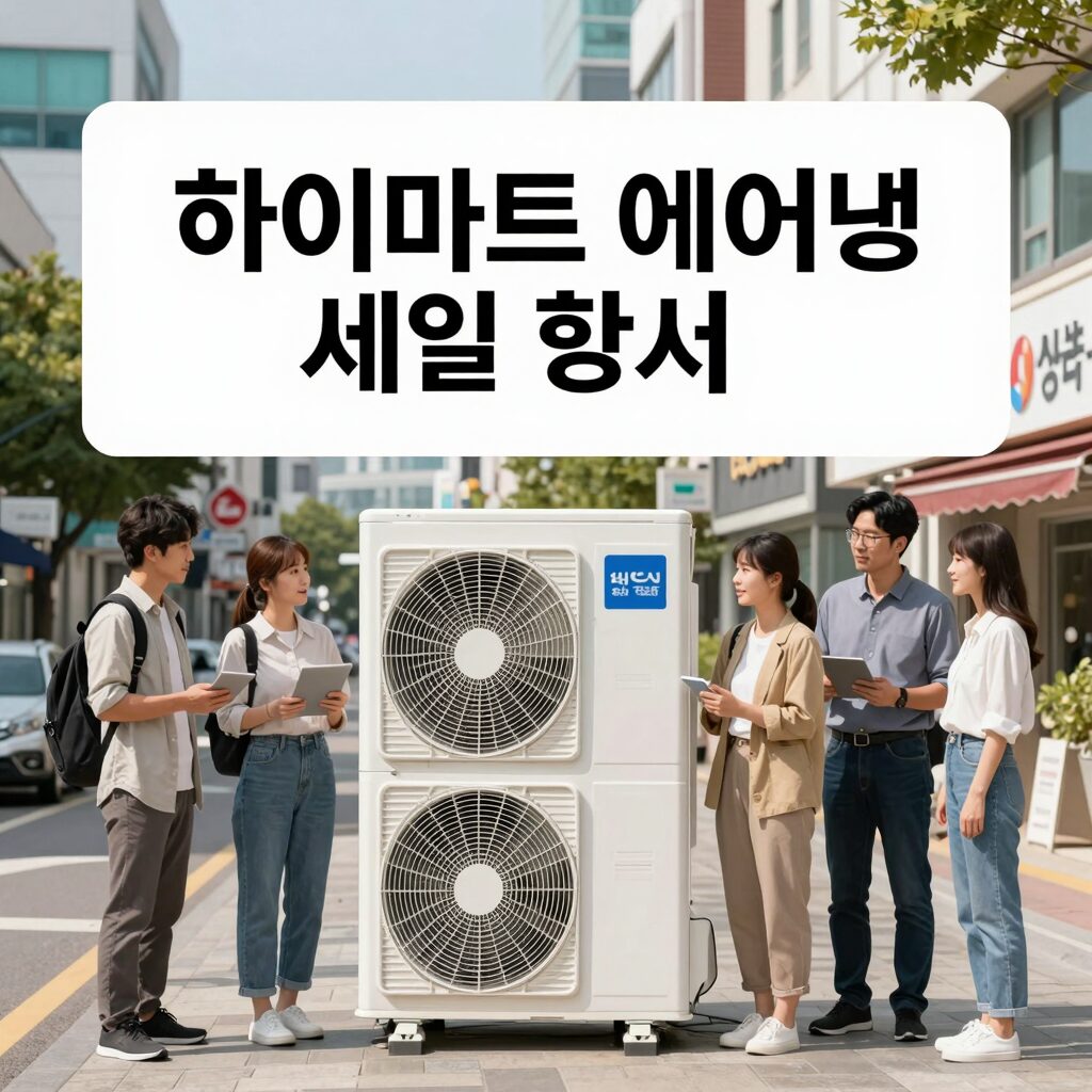 하이마트 에어컨 세일 행사 안내 배너 이미지