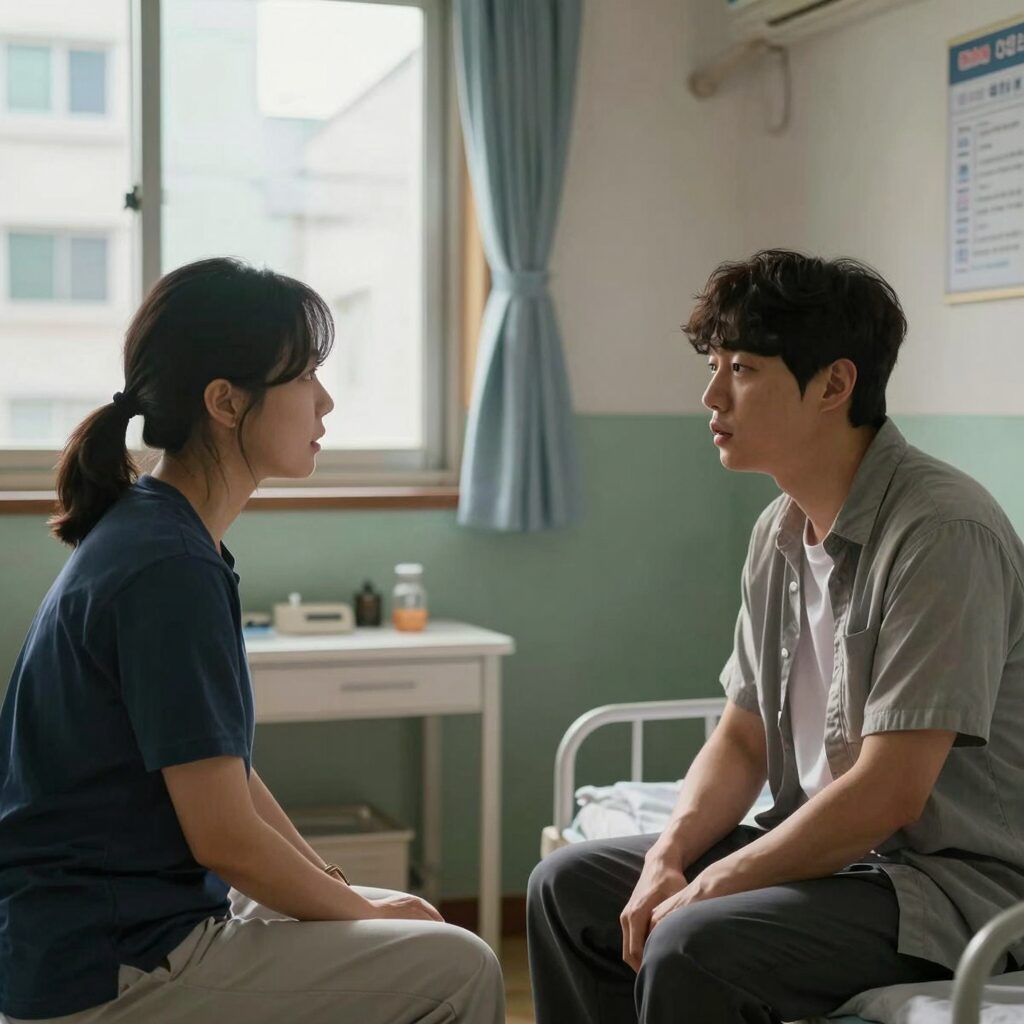 영화 호프 장면 소원과 아버지 병실 대화