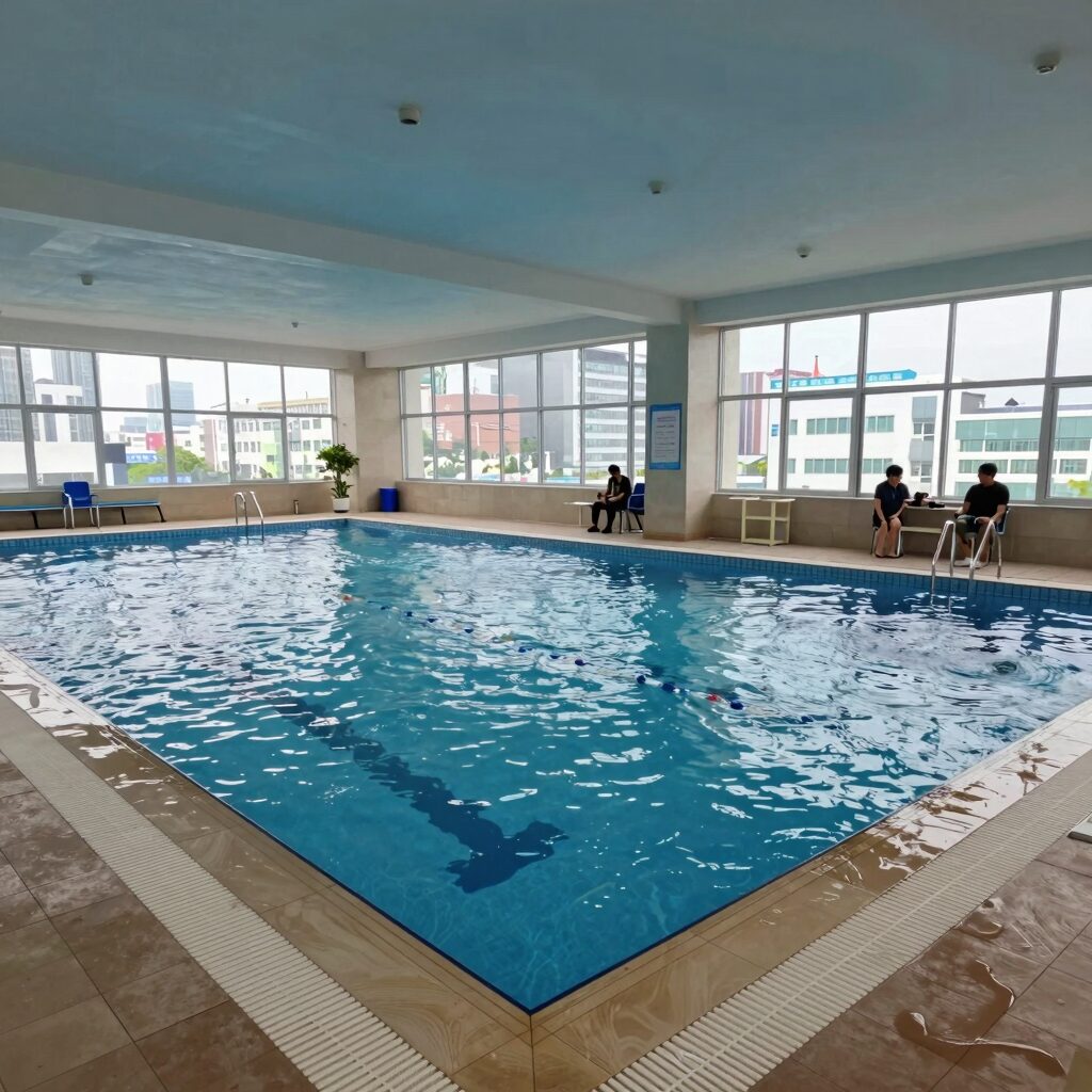 가평 올댓워터펜션 실내 수영장 모습