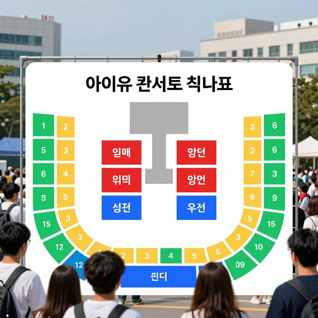 아이유 콘서트 취소표 예매 성공을 위한 좌석 선택 방법