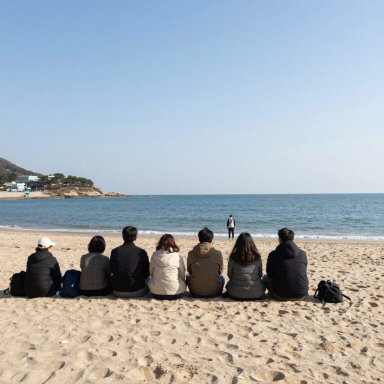 장흥 포에버펜션에서 바라본 바다 전망
