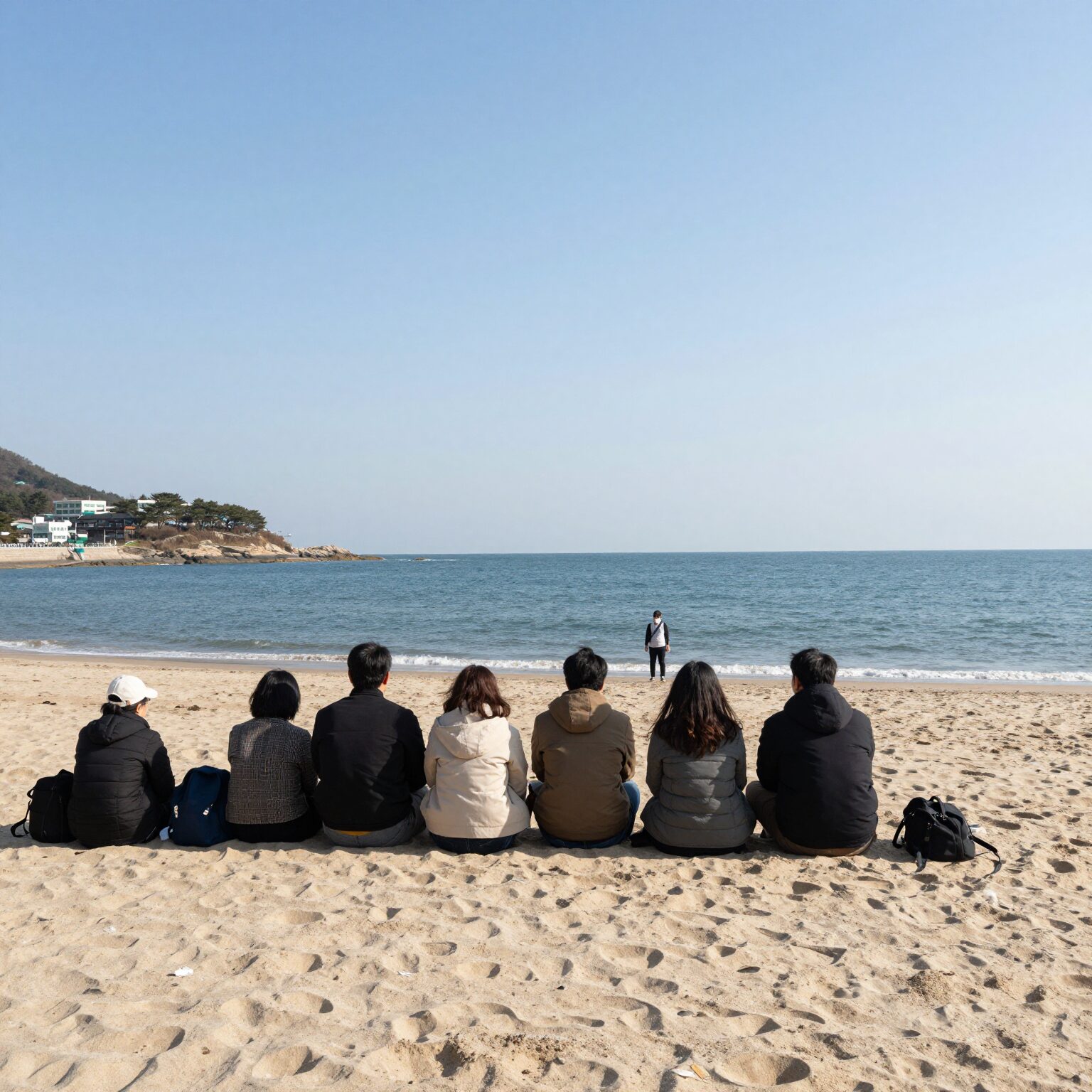 장흥 포에버펜션에서 바라본 바다 전망
