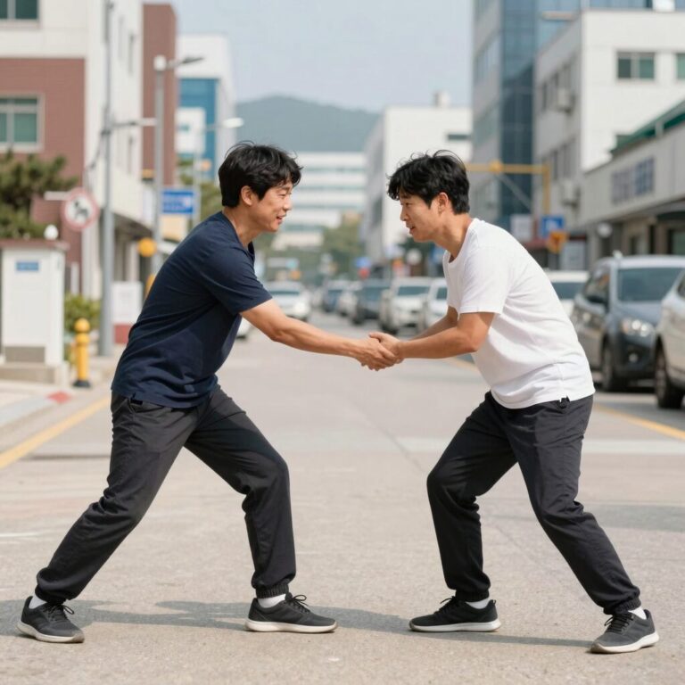 전민재가 타석에서 결정적 타격을 하고 있는 모습