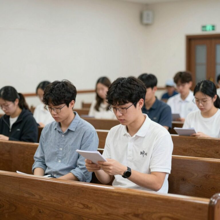 2026년 7월 셋째주 주일예배 대표기도문 작성을 위한 교회 예배 사진