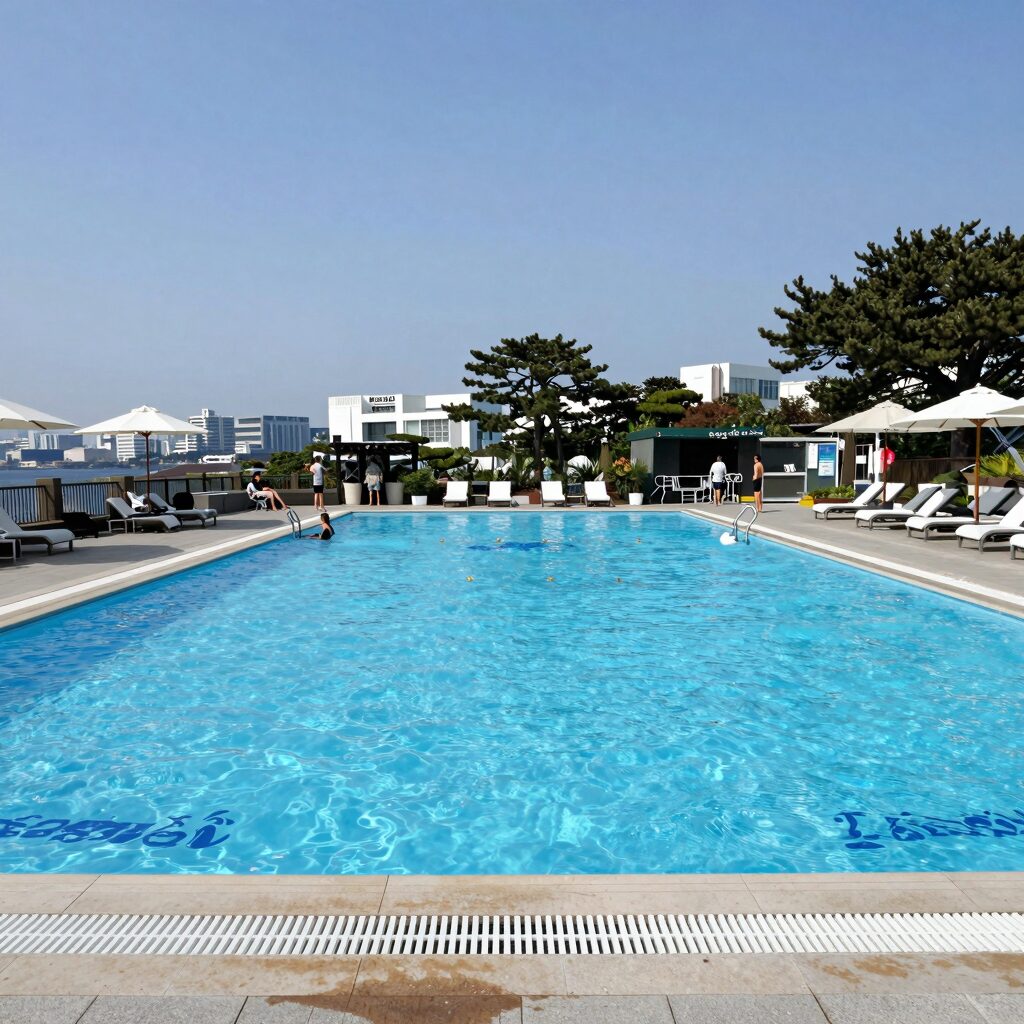 메종글래드 제주 더파티오풀 야외 수영장 전경