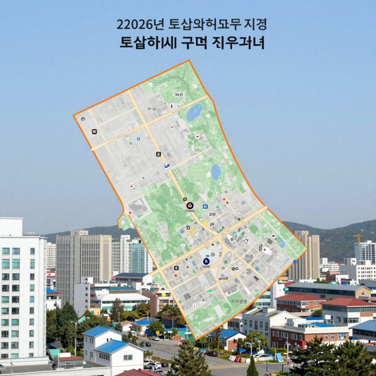 2026년 토지거래허가구역 지정 지역 동탄 기흥 구리 서울 모아타운