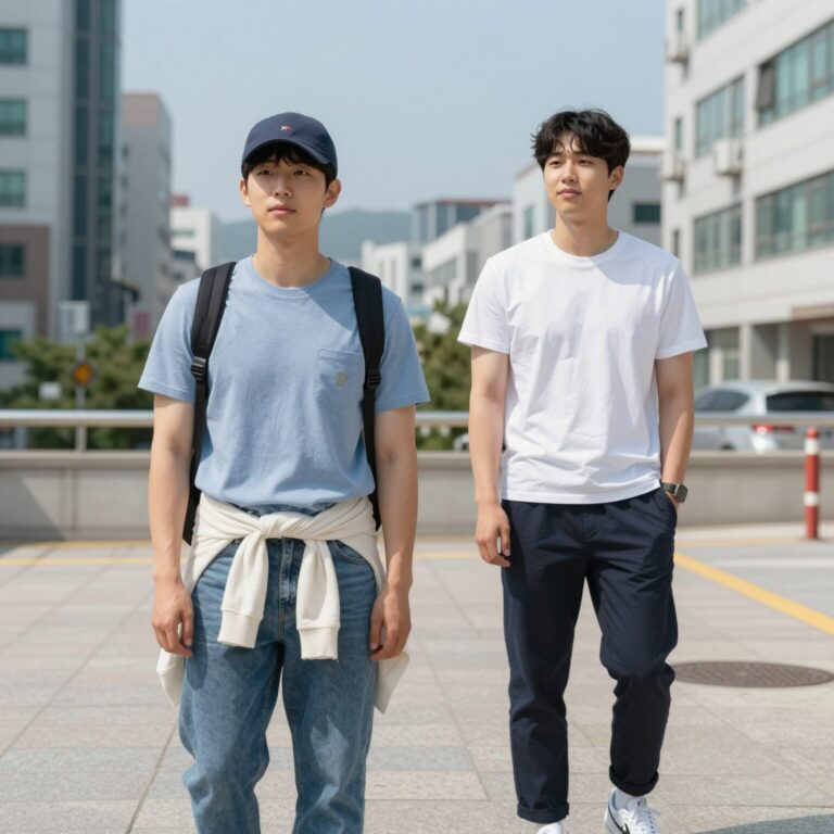 남자 민소매티 여름 스타일링 추천