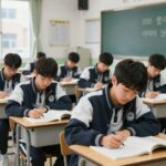 중학교 방학기간 내신 대비 전략 중학교 방학기간 내신 대비 공부하는 학생