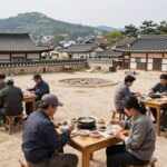 옥천 삼계탕 맛집 두 곳 비교 혜성식당과 배밭촌 옥천 배밭촌 누룽지 오리백숙 삼계탕 내부 넓은 홀과 테이블 세팅 모습