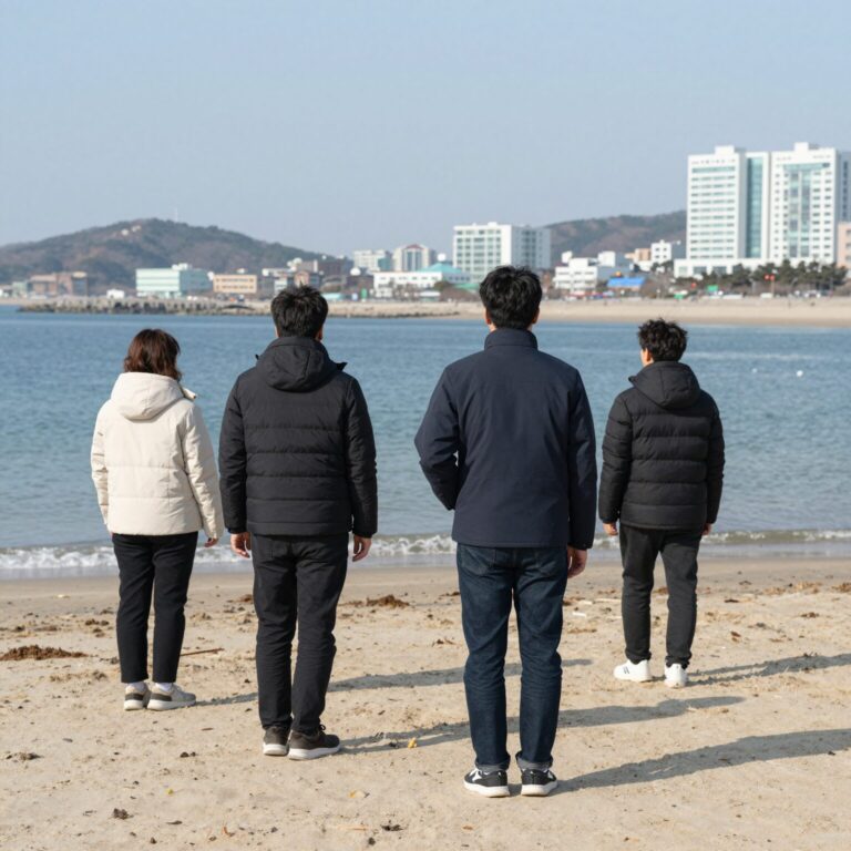 오닐 라이프 자켓을 입고 바다에서 즐기는 모습