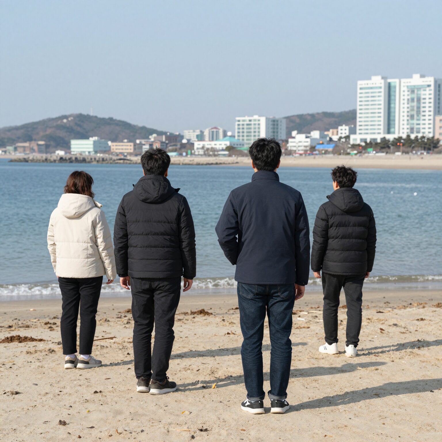 오닐 라이프 자켓을 입고 바다에서 즐기는 모습