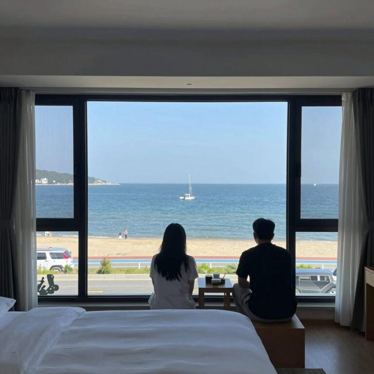 삼척 베네치아펜션 바다뷰 객실 전경
