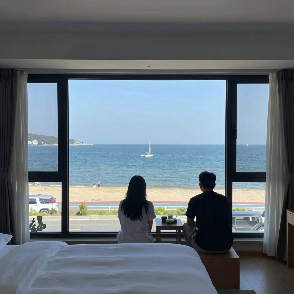 삼척 베네치아펜션 바다뷰 객실 전경