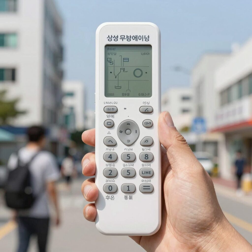삼성 무풍에어컨 리모컨 버튼별 기능 설명 이미지