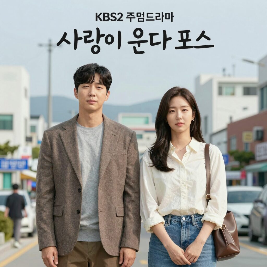 KBS2 주말드라마 사랑이 온다 포스터 하석진 안희연