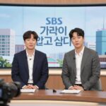 그것이 알고 싶다 다시보기 추천 플랫폼 3 SBS 그것이 알고 싶다 프로그램 스튜디오와 진행자 김상중의 모습