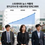 스트레이트 뉴스 여론조사 경기도지사 및 서울교육감 결과 그래프