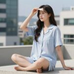 여름원피스잠옷시원하게입기비결 여름 원피스 잠옷을 입고 편안하게 휴식하는 모습