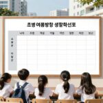초등 방학 생활계획표 양식 미리 준비하는 법 초등 여름방학 생활계획표 엑셀 양식 미션 보드 스타일