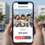 트롯챔피언 투표 앱 셀럽챔프 화면에서 장미 모으기와 투표 버튼을 보여주는 스마트폰 사진