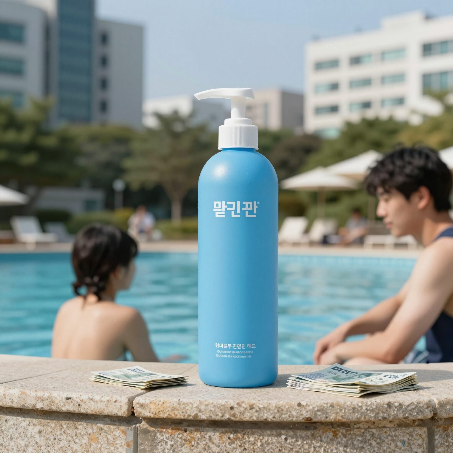 워터프루프틴트 제품 비교와 물놀이 지속력 테스트 이미지