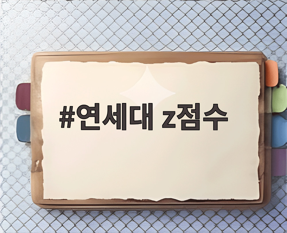 연세대 z점수